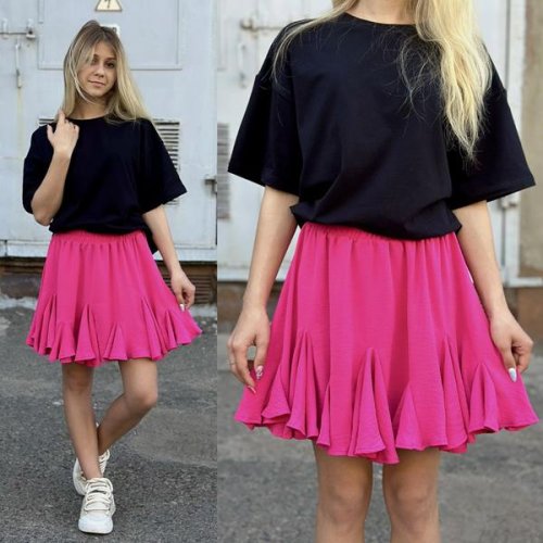 Юбка Karolina (34-42) KR231 crimson (лето) Karolina KR231 crimson