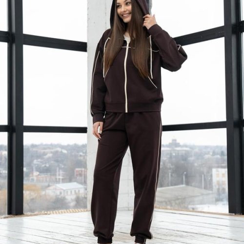 Костюм спорт AZNA (S-XL) Д107 brown (деми) AZNA Д107 brown