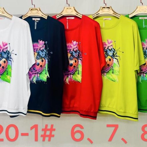 Футболка Immei (6XL-8XL) 9220-1 green (лето) Immei 9220-1 green
