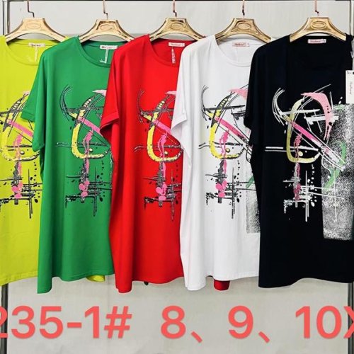 Футболка Immei (8XL-10XL) 9235-1 green (лето) Immei 9235-1 green