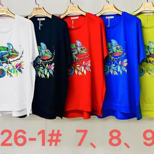 Футболка Immei (7XL-9XL) 9226-1 red (лето) Immei 9226-1 red