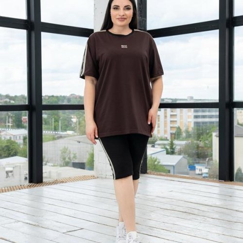 Костюм AZNA (XL-4XL) ЛД15 brown (лето) AZNA ЛД15 brown