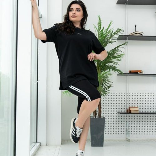 Костюм AZNA (XL-4XL) ЛД02 black (лето) AZNA ЛД02 black