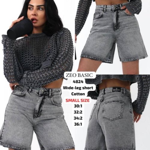 Шорты Jeans Style (30-36) 4824 grey (лето) Jeans Style 4824 grey