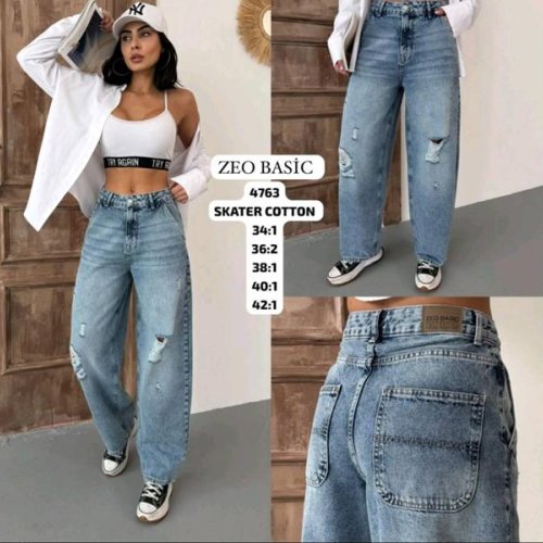 Джинсы Jeans Style (34-42) 4763 blue (деми) Jeans Style 4763 blue
