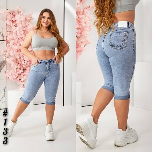 Бриджи Liana Denim (32-42) 133 l.blue (лето) Liana Denim 133 l.blue