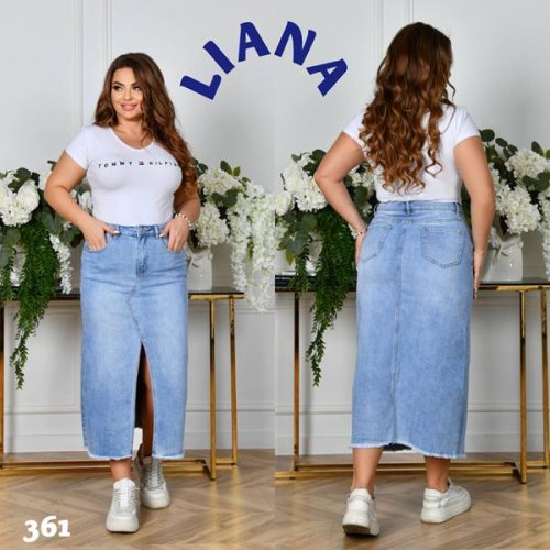 Юбка Liana Denim (30-36) 361 l.blue (лето) Liana Denim 361 l.blue