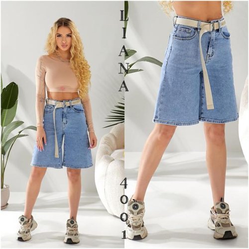 Шорты Liana Denim (25-30) 4-001 blue (лето) Liana Denim 4-001 blue