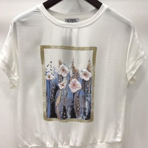 Футболка LIDA (50-60) 2805-7 white (лето) LIDA 2805-7 white