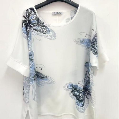 Футболка LIDA (52-62) 5018 white (лето) LIDA 5018 white