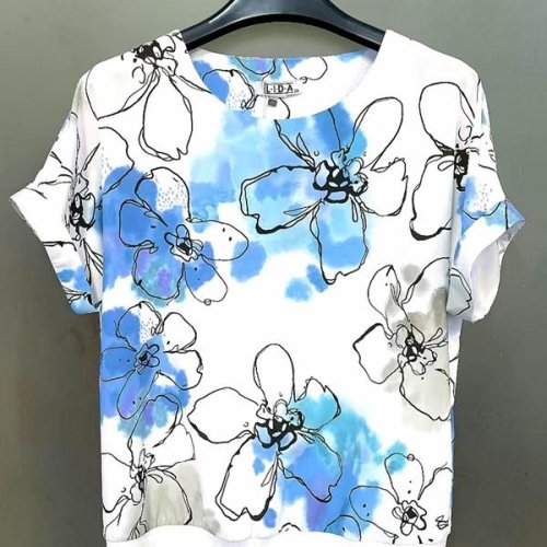 Футболка LIDA (52-62) 7868 white (лето) LIDA 7868 white