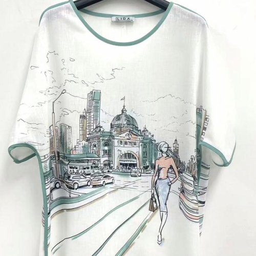 Футболка LIDA (52-62) 6405 white (лето) LIDA 6405 white