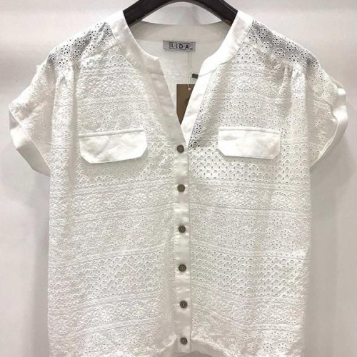 Рубашка LIDA (52-62) 2833 white (лето) LIDA 2833 white