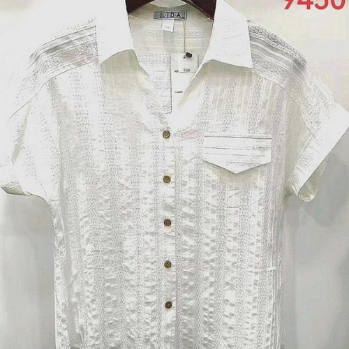 Рубашка LIDA (52-62) 9450 white (лето) LIDA 9450 white