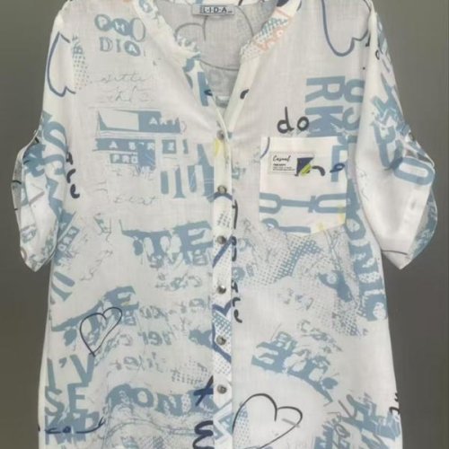 Рубашка LIDA (52-62) 2493 white (лето) LIDA 2493 white