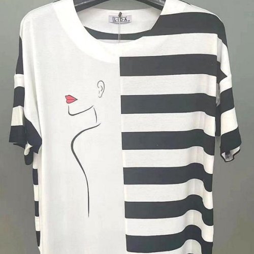 Футболка LIDA (50-60) 2858 white (лето) LIDA 2858 white