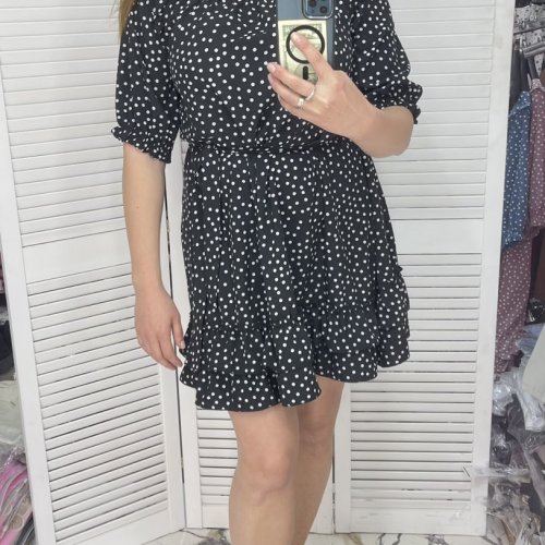 Платье Karon (S-XL) 675 black (лето) Karon 675 black