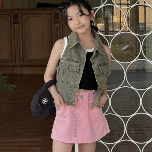 Юбка-шорты Yalisi (110-160) 7193 pink (лето) Yalisi 7193 pink