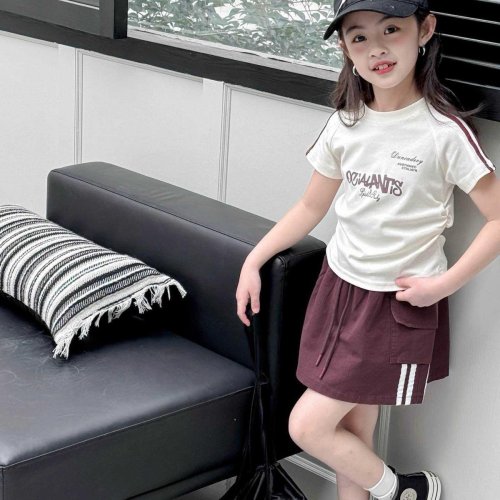 Костюм Yalisi (110-150) 75111 white-brown (лето) Yalisi 75111 white-brown