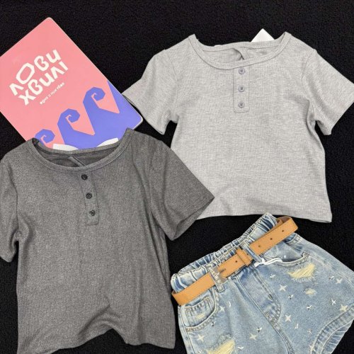 Футболка Yalisi (120-160) 81165 l.grey (лето) Yalisi 81165 l.grey