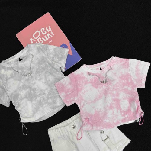 Футболка Yalisi (120-160) 9503 pink (лето) Yalisi 9503 pink