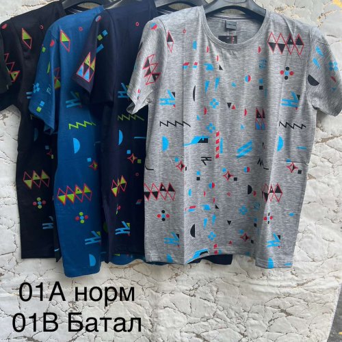 Футболка Hoan (5XL-8XL) 01B mix (лето) Hoan 01B mix
