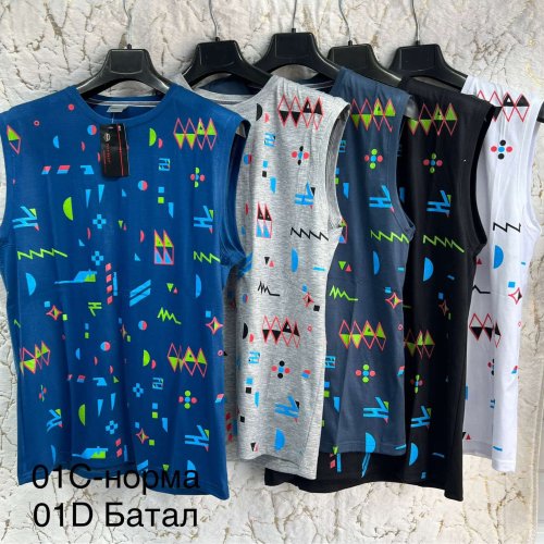 Футболка Hoan (5XL-8XL) 01D mix (лето) Hoan 01D mix