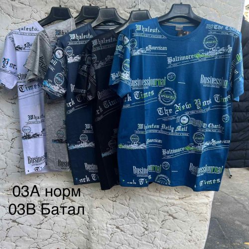 Футболка Hoan (5XL-8XL) 03B mix (лето) Hoan 03B mix