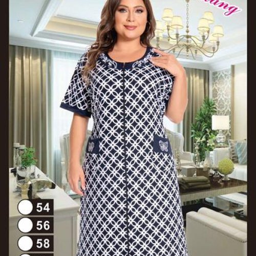 Халат Brilliant (54-62) 1329 navy (лето) Brilliant 1329 navy