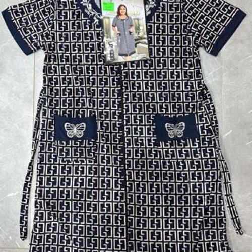 Халат Brilliant (54-62) 1330 navy (лето) Brilliant 1330 navy