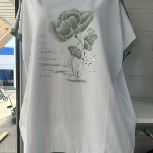 Футболка P.HEY (XL-4XL) 1505 white-mint (лето) P.HEY 1505 white-mint
