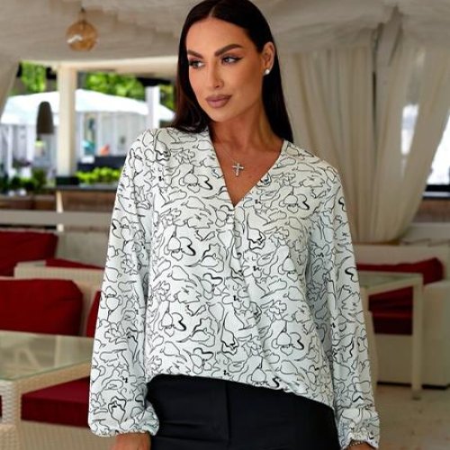 Блузка WideRange (46-52) 746 white (деми) WideRange 746 white