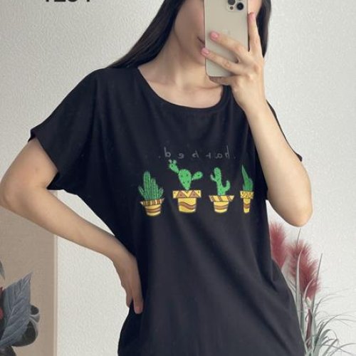 Футболка FSN (48-54) 1284 black (лето) FSN 1284 black
