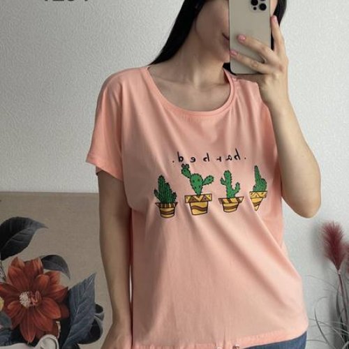 Футболка FSN (48-54) 1284 peach (лето) FSN 1284 peach