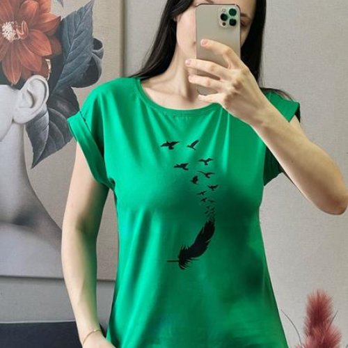 Футболка FSN (42-48) 1285 green (лето) FSN 1285 green