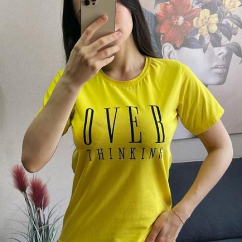 Футболка FSN (42-48) 3044 yellow (лето) FSN 3044 yellow