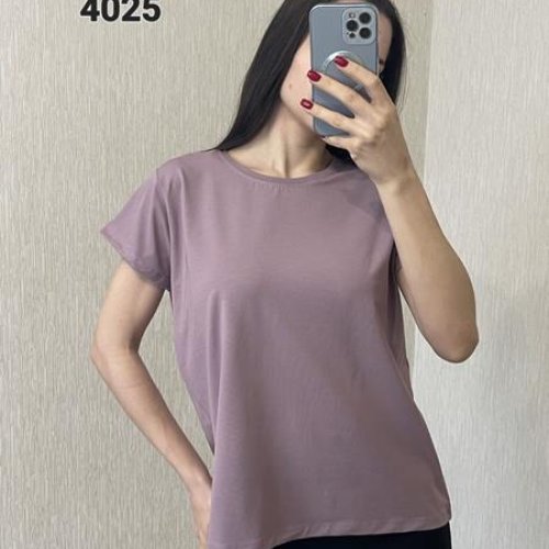 Футболка FSN (48-54) 4025 lilac (лето) FSN 4025 lilac
