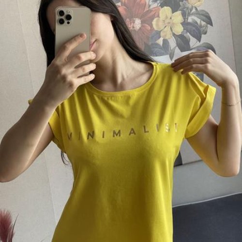 Футболка FSN (42-48) 6184 yellow (лето) FSN 6184 yellow