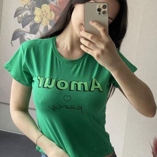 Футболка FSN (42-48) 6316 green (лето) FSN 6316 green