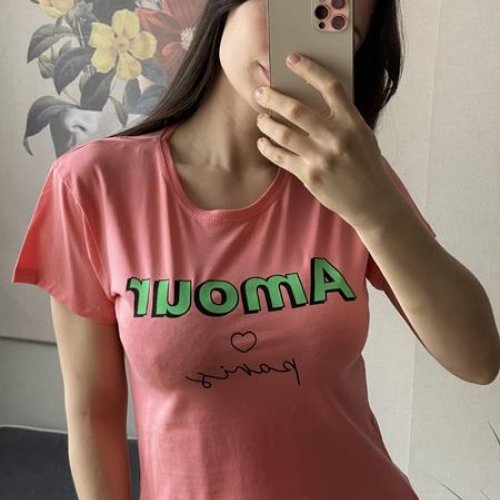 Футболка FSN (42-48) 6316 pink (лето) FSN 6316 pink