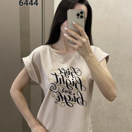 Футболка FSN (42-48) 6444 l.beige (лето) FSN 6444 l.beige