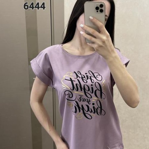 Футболка FSN (42-48) 6444 lilac (лето) FSN 6444 lilac