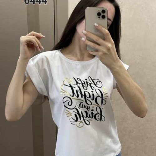 Футболка FSN (42-48) 6444 white (лето) FSN 6444 white