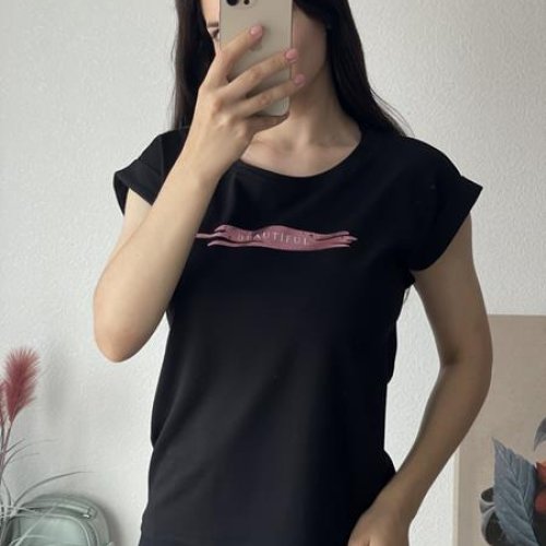 Футболка FSN (42-48) 7014 black (лето) FSN 7014 black