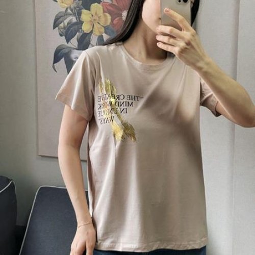 Футболка FSN (42-48) 7023 beige (лето) FSN 7023 beige