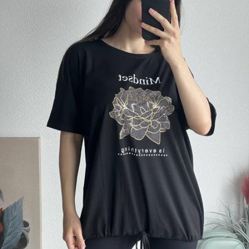 Футболка FSN (52-58) 7049 black (лето) FSN 7049 black