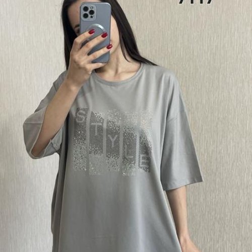 Футболка FSN (54-60) 7117 grey (лето) FSN 7117 grey