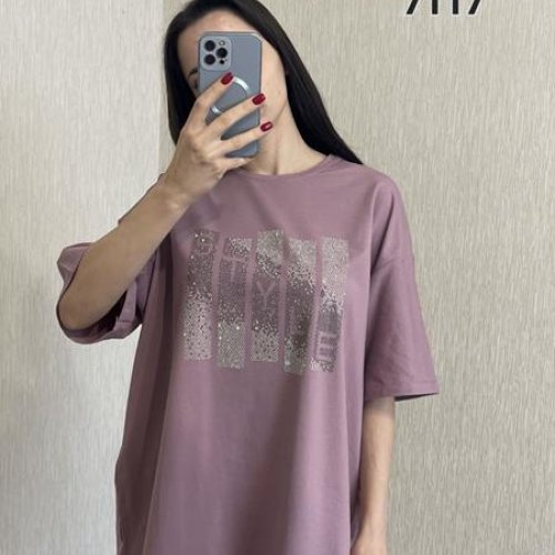 Футболка FSN (54-60) 7117 lilac (лето) FSN 7117 lilac