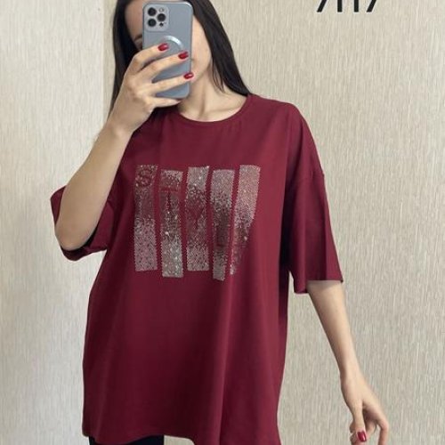 Футболка FSN (54-60) 7117 wine (лето) FSN 7117 wine