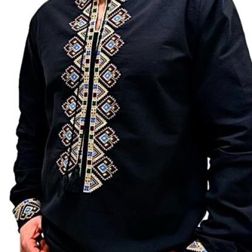 Вышиванка Надийка (S-XL) N59-903 black (деми) Надийка N59-903 black